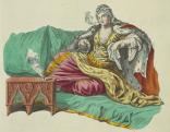 Pipázó török nő Charles de Ferriol viseletkönyvéből (1707)